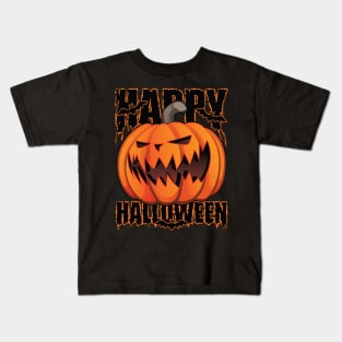 Happy Halloween Pumpkin Jack-O-Lantern Kids T-Shirt